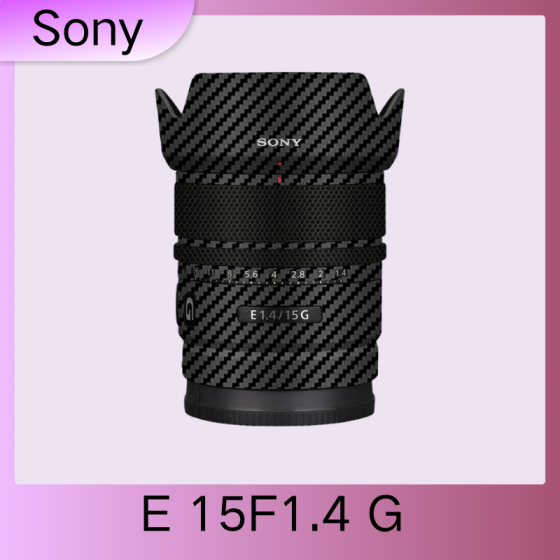 Lentes Sony  E15F1.4 G  - Pele câmera, adesivo câmera - com alta resistência a arranhões, à prova d'água e com design elegante.